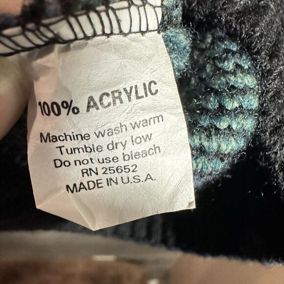 Vintage Protege By Tag Sweater Made USA 90s Knit Coogi Style Pullover Sz Large - Picture 8 of 10